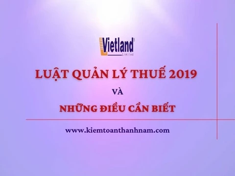 Luật Quản lý thuế số 38/2019/QH14 năm 2019