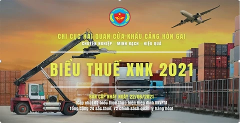 Biểu thuế Xuất nhập khẩu năm 2021 File excel (cập nhật ngày 22/06/2021)