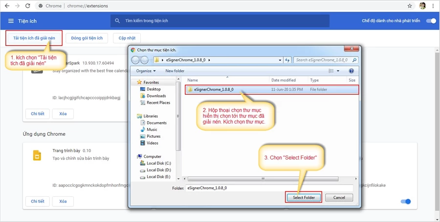 Hướng dẫn Tải và Cài đặt Phần mềm eSigner 1.0.8 mới nhất trên Chrome
