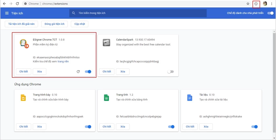 Hướng dẫn Tải và Cài đặt Phần mềm eSigner 1.0.8 mới nhất trên Chrome